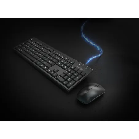 Klaviatūra Kensington K75560PT Juoda QWERTY